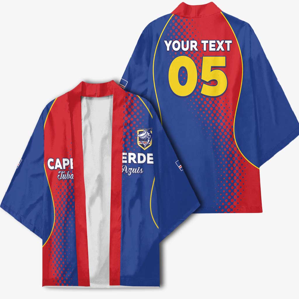 Custom Cape Verde Football Kimono Blue Sharks Make History - Wonder Print Shop