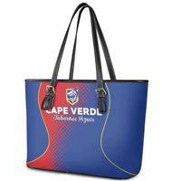 Cape Verde Football Leather Tote Bag Blue Sharks Make History - Wonder Print Shop