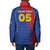 Custom Cape Verde Football Padded Jacket Blue Sharks Make History - Wonder Print Shop