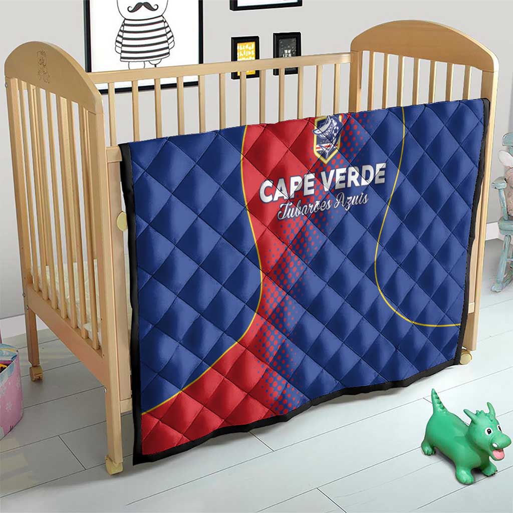 Cape Verde Football Quilt Blue Sharks Make History - Wonder Print Shop