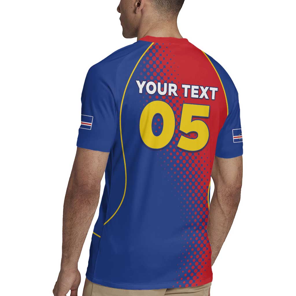 Custom Cape Verde Football Rugby Jersey Blue Sharks Make History - Wonder Print Shop