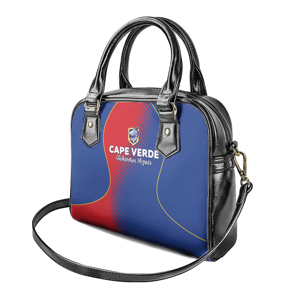 Cape Verde Football Shoulder Handbag Blue Sharks Make History - Wonder Print Shop
