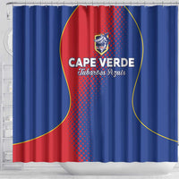 Cape Verde Football Shower Curtain Blue Sharks Make History - Wonder Print Shop