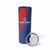 Custom Cape Verde Football Skinny Tumbler Blue Sharks Make History - Wonder Print Shop
