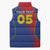 Custom Cape Verde Football Sleeveless Puffer Jacket Blue Sharks Make History - Wonder Print Shop