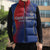 Custom Cape Verde Football Sleeveless Puffer Jacket Blue Sharks Make History - Wonder Print Shop