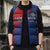 Custom Cape Verde Football Sleeveless Puffer Jacket Blue Sharks Make History - Wonder Print Shop
