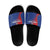 Cape Verde Football Slide Sandals Blue Sharks Make History - Wonder Print Shop