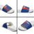 Cape Verde Football Slide Sandals Blue Sharks Make History - Wonder Print Shop