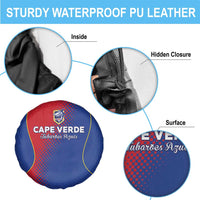 Cape Verde Football Spare Tire Cover Blue Sharks Make History - Wonder Print Shop
