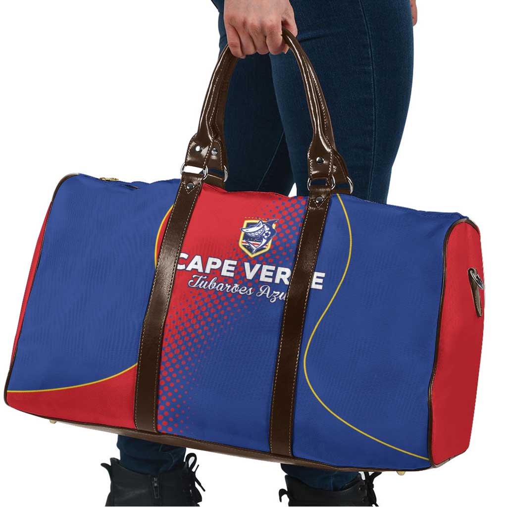 Cape Verde Football Travel Bag Blue Sharks Make History - Wonder Print Shop