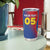 Custom Cape Verde Football Tumbler Cup Blue Sharks Make History - Wonder Print Shop