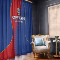 Cape Verde Football Window Curtain Blue Sharks Make History - Wonder Print Shop