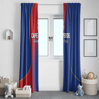 Cape Verde Football Window Curtain Blue Sharks Make History - Wonder Print Shop