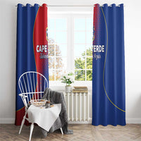Cape Verde Football Window Curtain Blue Sharks Make History - Wonder Print Shop