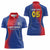 Custom Cape Verde Football Women Polo Shirt Blue Sharks Make History - Wonder Print Shop