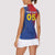 Custom Cape Verde Football Women Sleeveless Polo Shirt Blue Sharks Make History - Wonder Print Shop