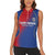 Custom Cape Verde Football Women Sleeveless Polo Shirt Blue Sharks Make History - Wonder Print Shop