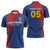 Custom Cape Verde Football Zipper Polo Shirt Blue Sharks Make History - Wonder Print Shop