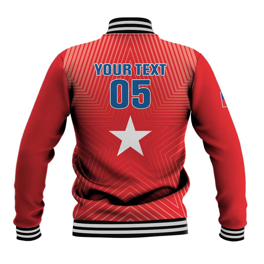Custom Chile Star Football Baseball Jacket Vamos La Roja