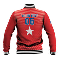 Custom Chile Star Football Baseball Jacket Vamos La Roja