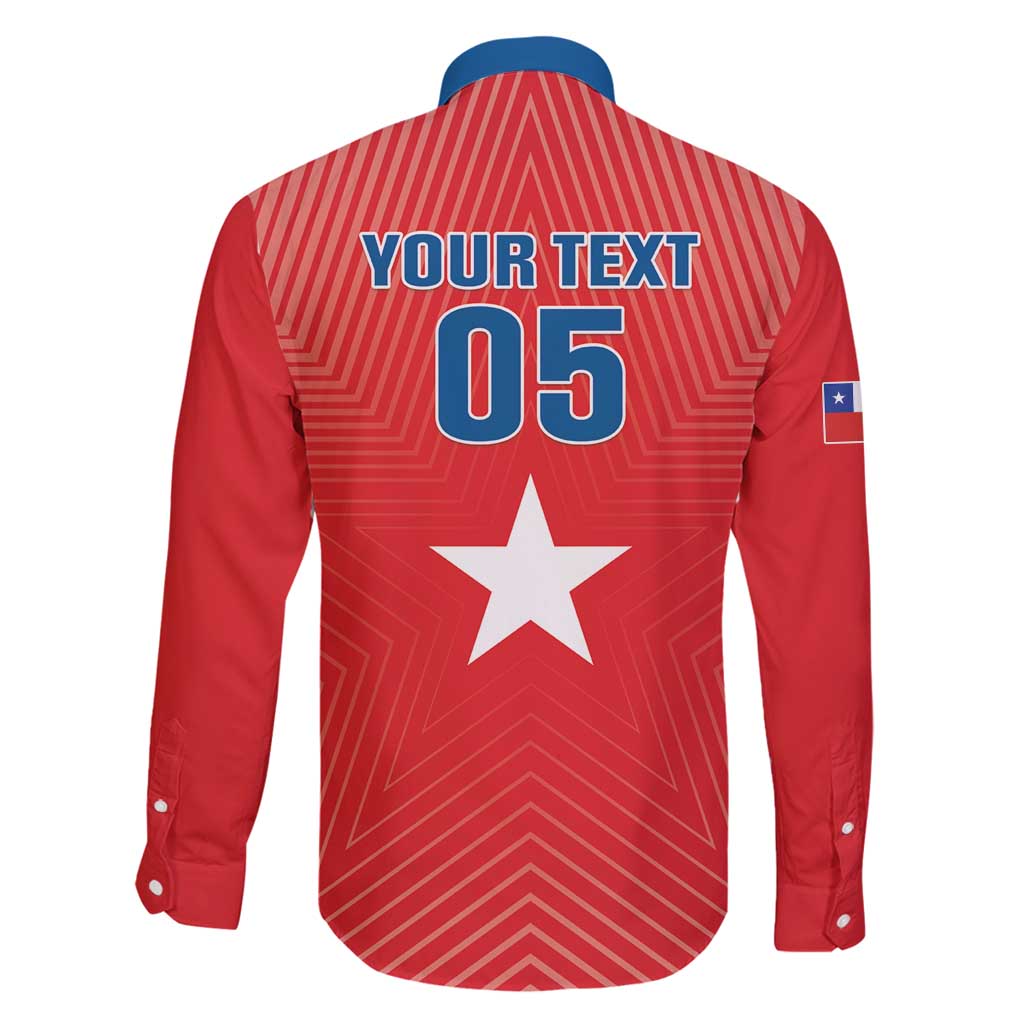 Custom Chile Star Football Family Matching Off Shoulder Short Dress and Hawaiian Shirt Vamos La Roja