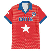Custom Chile Star Football Family Matching Short Sleeve Bodycon Dress and Hawaiian Shirt Vamos La Roja
