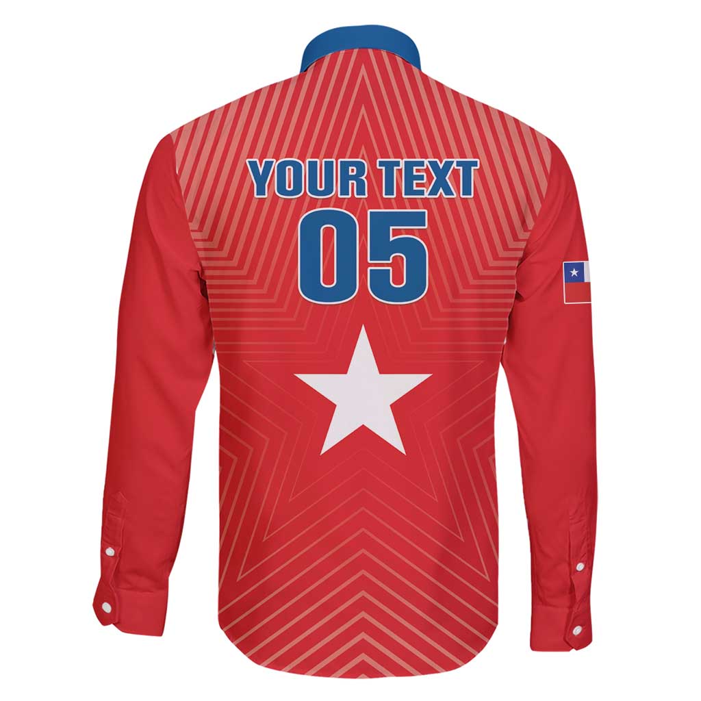 Custom Chile Star Football Family Matching Short Sleeve Bodycon Dress and Hawaiian Shirt Vamos La Roja