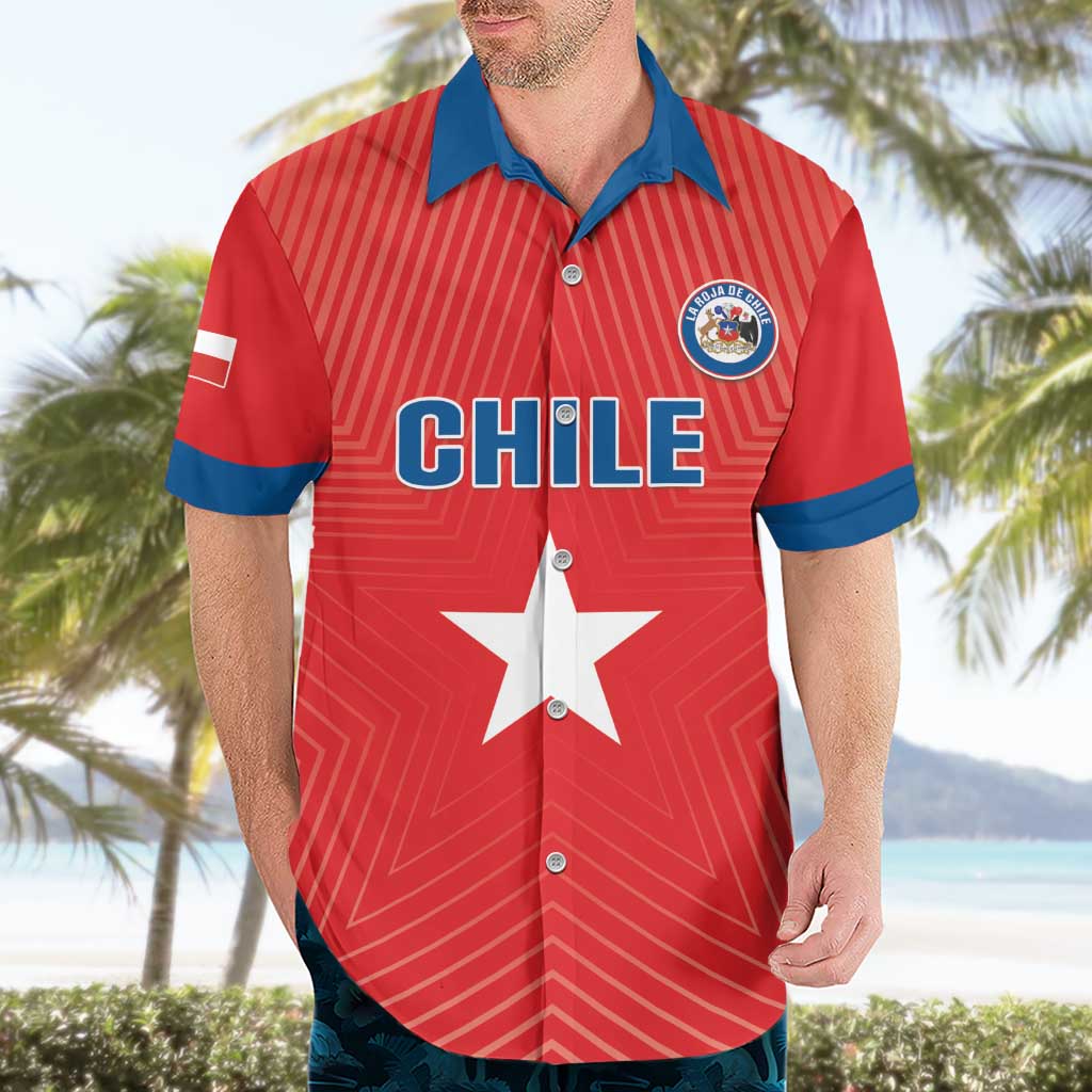 Custom Chile Star Football Hawaiian Shirt Vamos La Roja