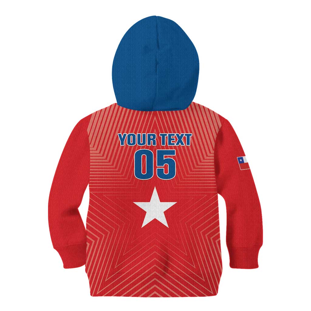 Custom Chile Star Football Kid Hoodie Vamos La Roja