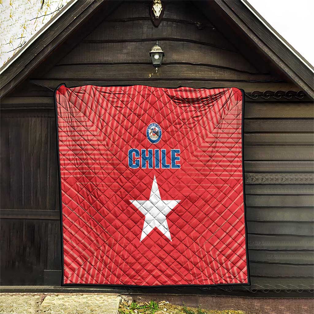 Chile Star Football Quilt Vamos La Roja