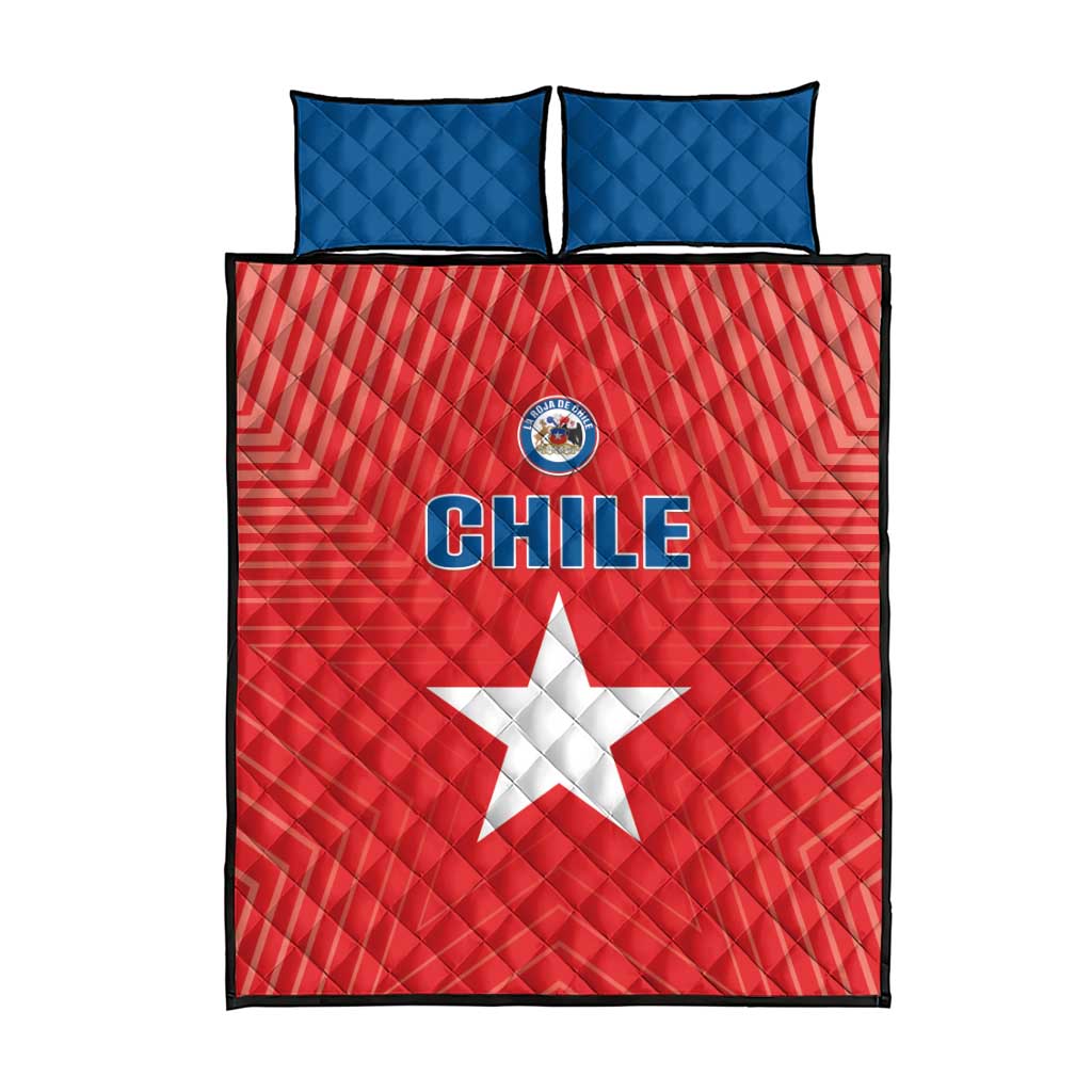 Chile Star Football Quilt Bed Set Vamos La Roja