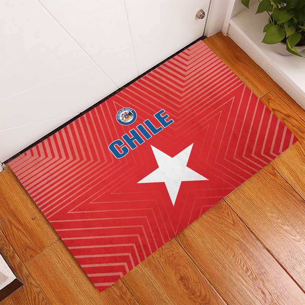 Chile Star Football Rubber Doormat Vamos La Roja
