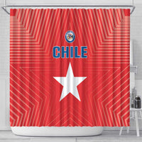 Chile Star Football Shower Curtain Vamos La Roja