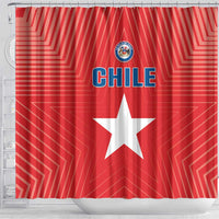 Chile Star Football Shower Curtain Vamos La Roja