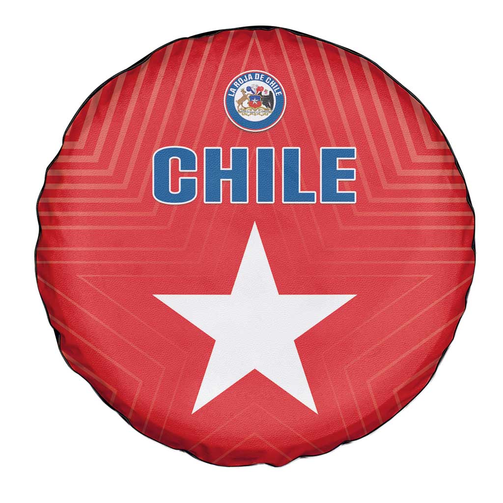 Chile Star Football Spare Tire Cover Vamos La Roja