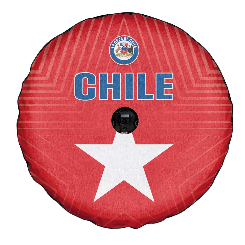Chile Star Football Spare Tire Cover Vamos La Roja