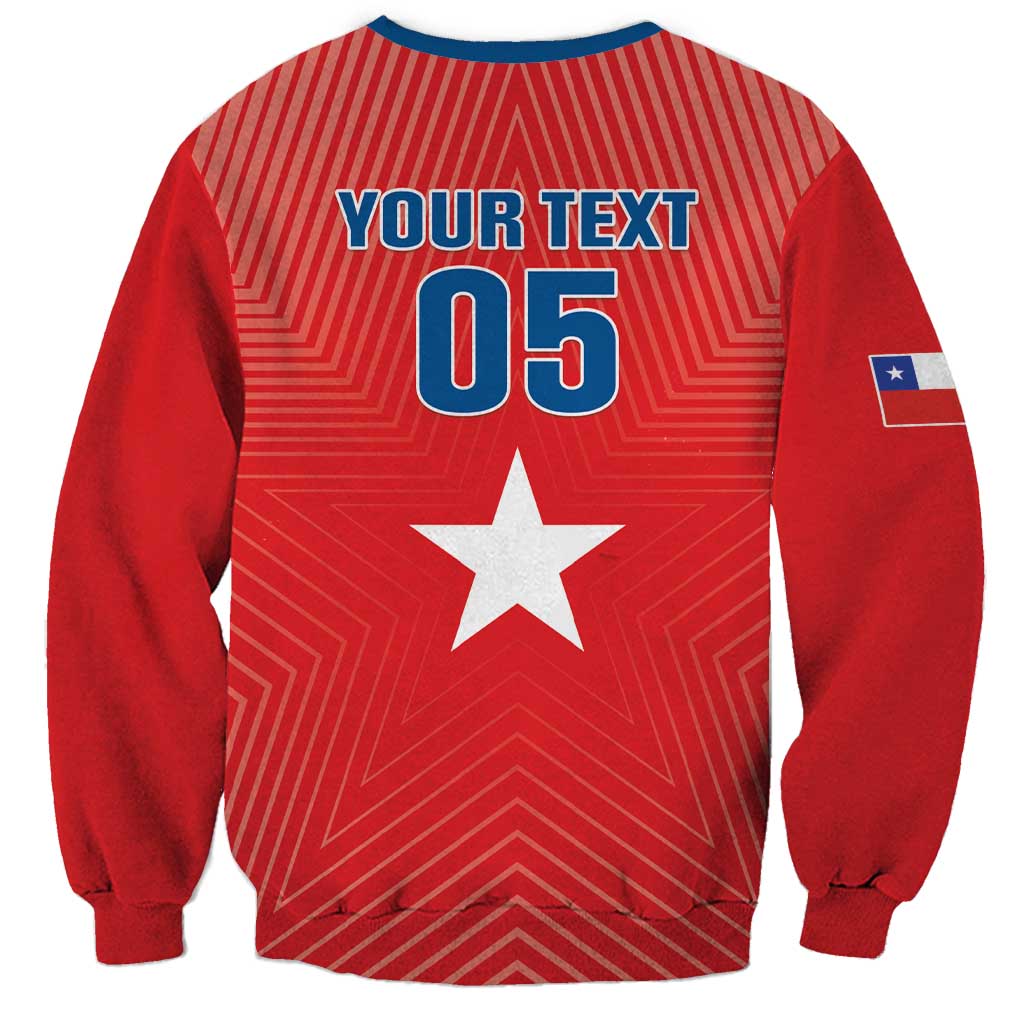 Custom Chile Star Football Sweatshirt Vamos La Roja