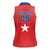 Custom Chile Star Football Women Sleeveless Polo Shirt Vamos La Roja
