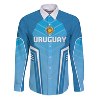 Custom Uruguay Football Family Matching Puletasi and Hawaiian Shirt Unique Style