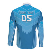 Custom Uruguay Football Long Sleeve Button Shirt Unique Style