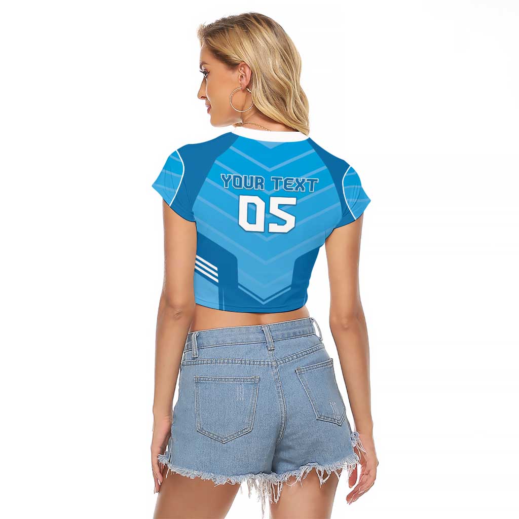 Custom Uruguay Football Raglan Cropped T Shirt Unique Style