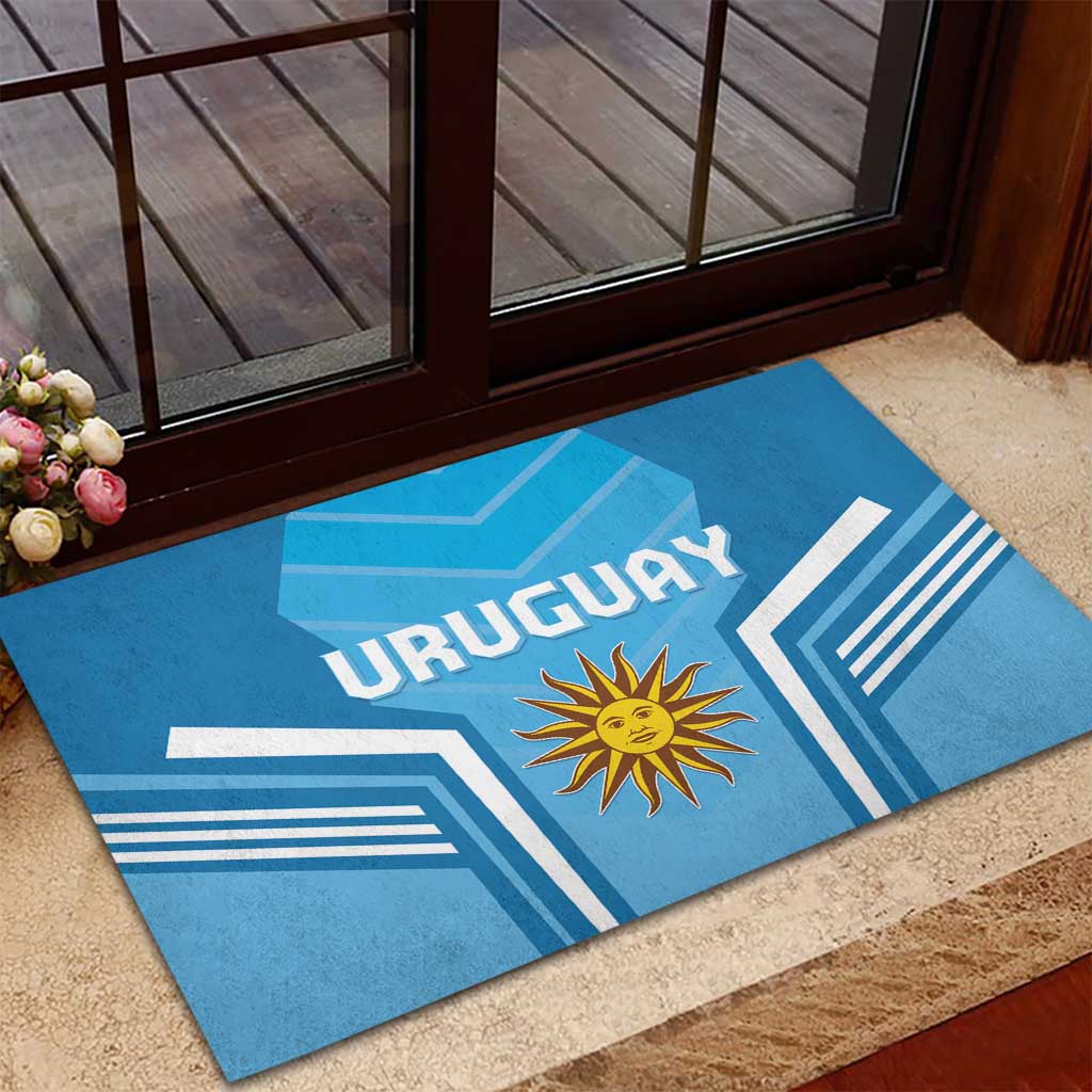 Uruguay Football Rubber Doormat Unique Style