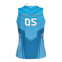 Custom Uruguay Football Women Sleeveless Polo Shirt Unique Style