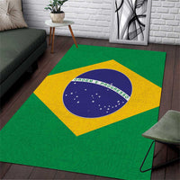 Brazil Football Area Rug Flag Style