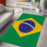 Brazil Football Area Rug Flag Style