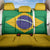Brazil Football Back Car Seat Cover Flag Style