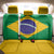 Brazil Football Back Car Seat Cover Flag Style