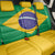 Brazil Football Back Car Seat Cover Flag Style