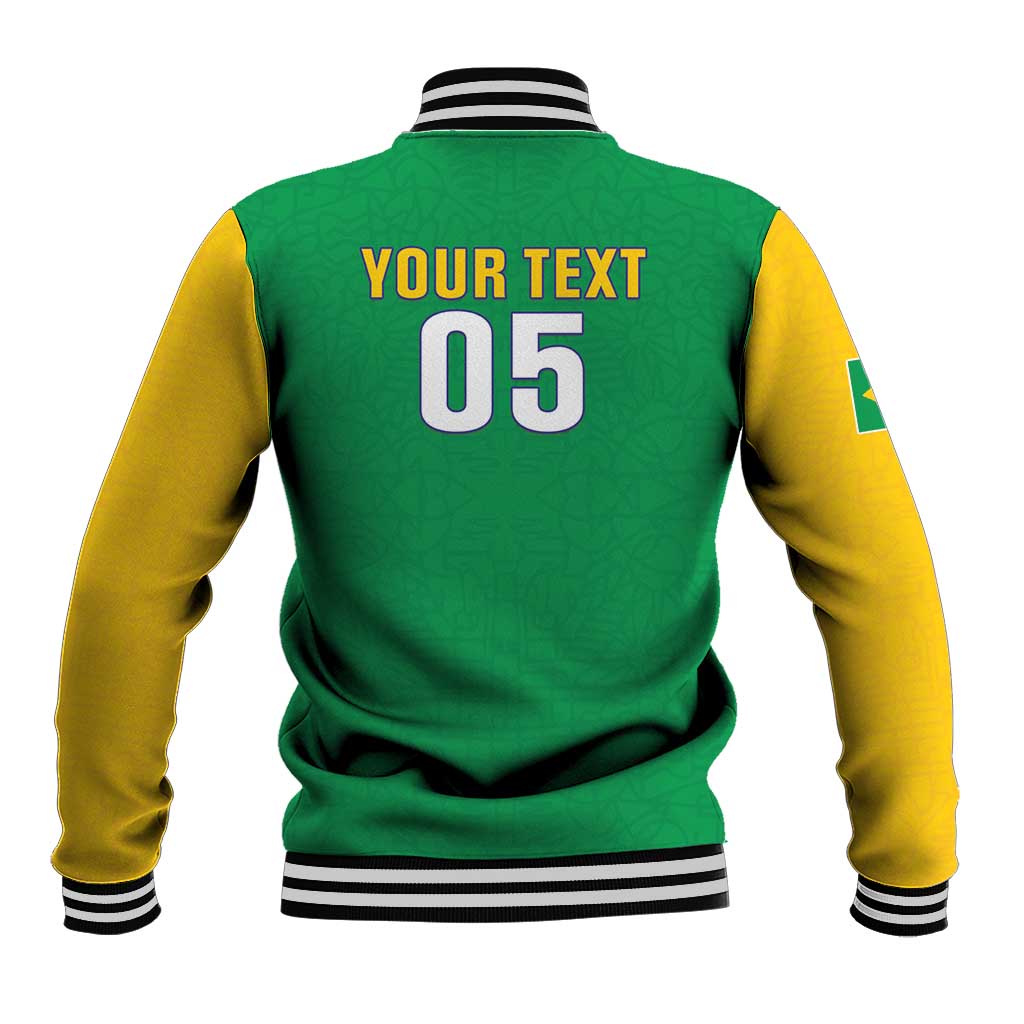 Custom Brazil Football Baseball Jacket Flag Style